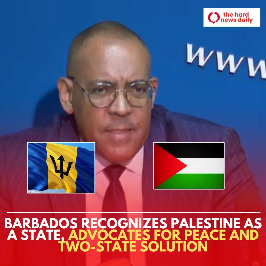 Barbados officially recognizes Palestine as a state, becoming the 141st country and the 11th CARICOM member to support the two-state solution. 

This significant move is praised globally as a step toward peace in the region. 

#Barbados #Palestine #TwoStateSolution