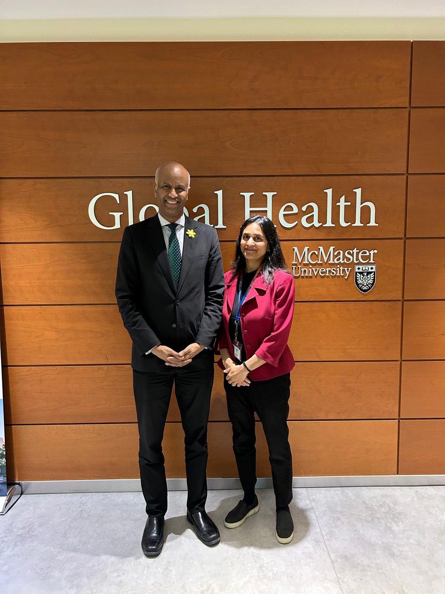 Thank you for visiting McMaster Global Health today @HonAhmedHussen and our #Glocal health discussion!