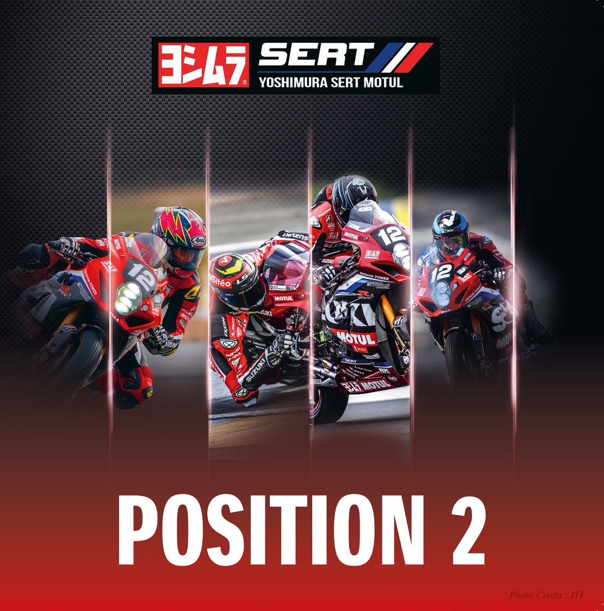 Yoshimura_SERT's tweet photo. #YoshimuraSERTMotul qualified in 2nd for the @24heuresmotos, the opening round of @FIM_EWC.
Team is gearing up for the season with determination and fielding high-performance riders to get another world title with #suzukigsxr1000r.
#suzukiracing #PoweredByMotul #ivegotthepower https://t.co/a1gdltazLt