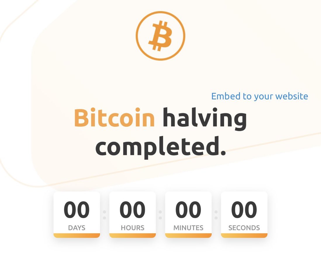 yanzerlee's tweet photo. Happy #bitcoinhalvingday
Letโs see what #Bitcoin will bring us now! https://t.co/UBtrYg0mqL