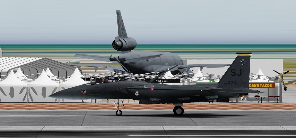 VRFSEDT2023's tweet photo. NAS Key West Airshow last weekend! Next weekend we will be performing at the Virtual Roblox Ocean City Airshow on April 27th 2024 &amp; The Virtual Roblox Coco Beach Airshow on April 8th 2024! We will be showcasing the F-15E Strike Eagle's capabilities with Flares at both shows! https://t.co/1oXVNOY1SO