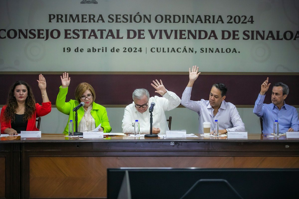 En la Primera Reunión Ordinaria del Consejo Estatal de Vivienda del Estado de Sinaloa aprobamos el Programa Estatal de Vivienda para este año. El objetivo será continuar con los esfuerzos en tema de certeza jurídica y regularización de créditos.