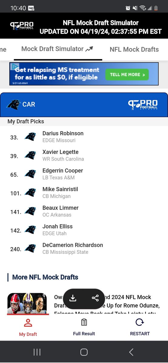 DHolmes87's tweet photo. @PanthersDen4MR @4ourmanrush #4MRDraftGiveaway https://t.co/CtxQHb2rUn