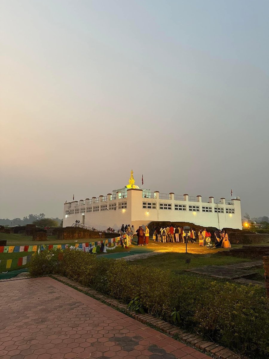 Basking in the tranquil embrace of nature's warmth, away from the bustling city chaos. Here, amidst the serene beauty of Lumbini Buddha Garden, every moment feels like a gentle embrace for the soul