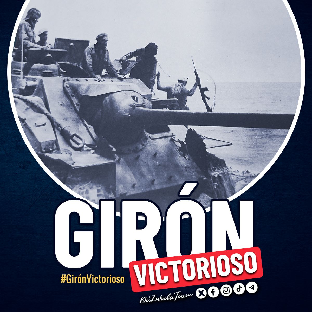 Rendición? No conocemos de eso, este pueblo es valiente, aguerrido, revolucionario. No tenemos miedo al enemigo #GirónVictorioso #DeZurdaTeam