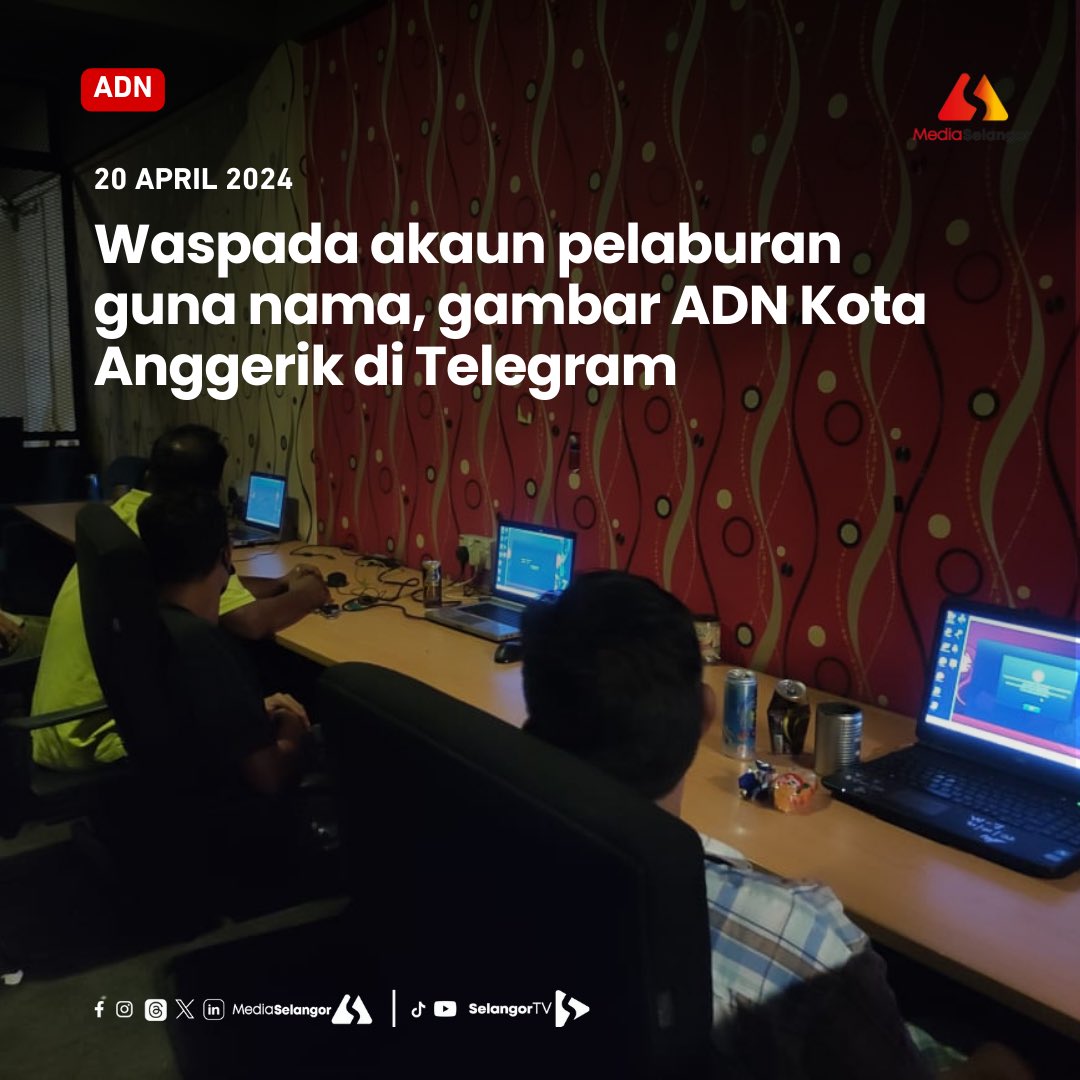 Orang ramai dinasihat tidak terpedaya dengan akaun pelaburan menggunakan gambar dan nama Ahli Dewan Undangan Negeri (DUN) Kota Anggerik di aplikasi Telegram. Mohd Najwan Halimi berkata beliau menyedari kewujudan akaun berkenaan selepas dimaklumkan seorang kenalan, hari ini.