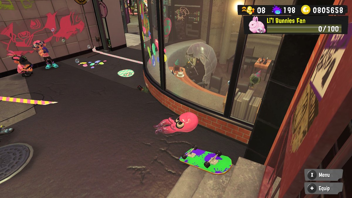 Random_Pingas's tweet image. He put a lil hat on it &amp;lt;3 #Splatoon3 #NintendoSwitch