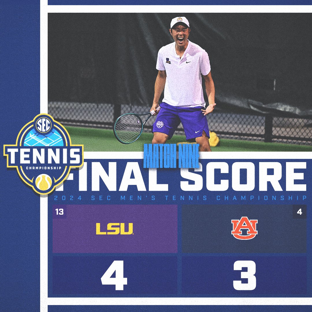 Put in work 😤

@LSUTennis battled to victory over Auburn and moves onto Semis!

#SECTennis x #SECChampionship