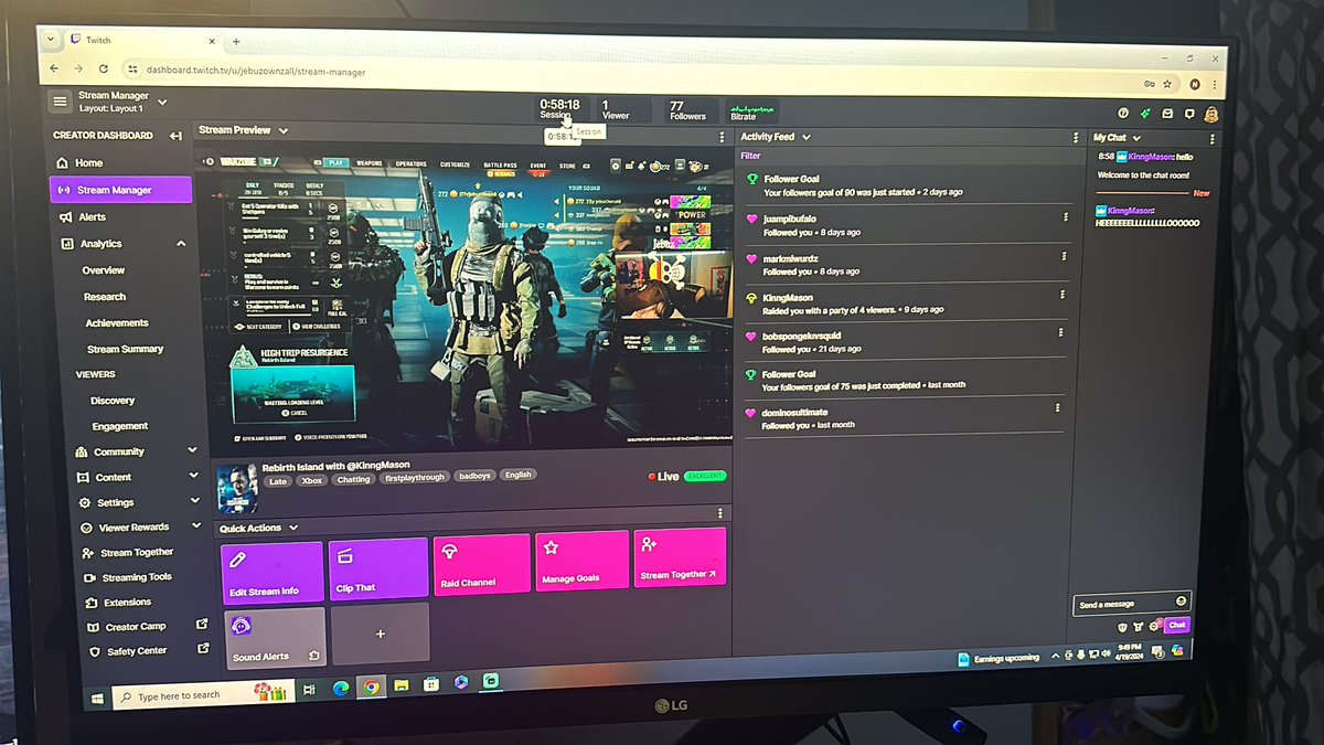 nikjordan01's tweet photo. Live on twitch right now! https://t.co/NUKKef6FEw  #TwitchLivestream #CallofDuty #Warzone https://t.co/ECoSWhbI0R