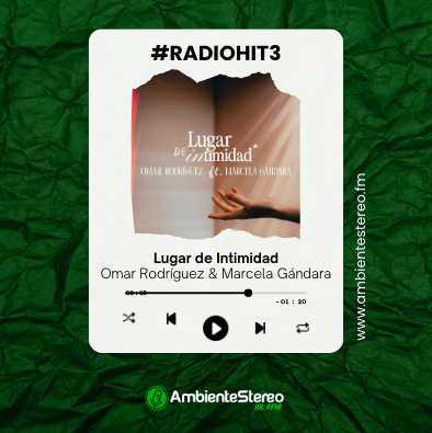 Ambiente884's tweet photo. #RadioHit3 «Lugar de intimidad» #omarrodriguez &amp;
@Marcela_Gandara https://t.co/3t4zXARNR7
