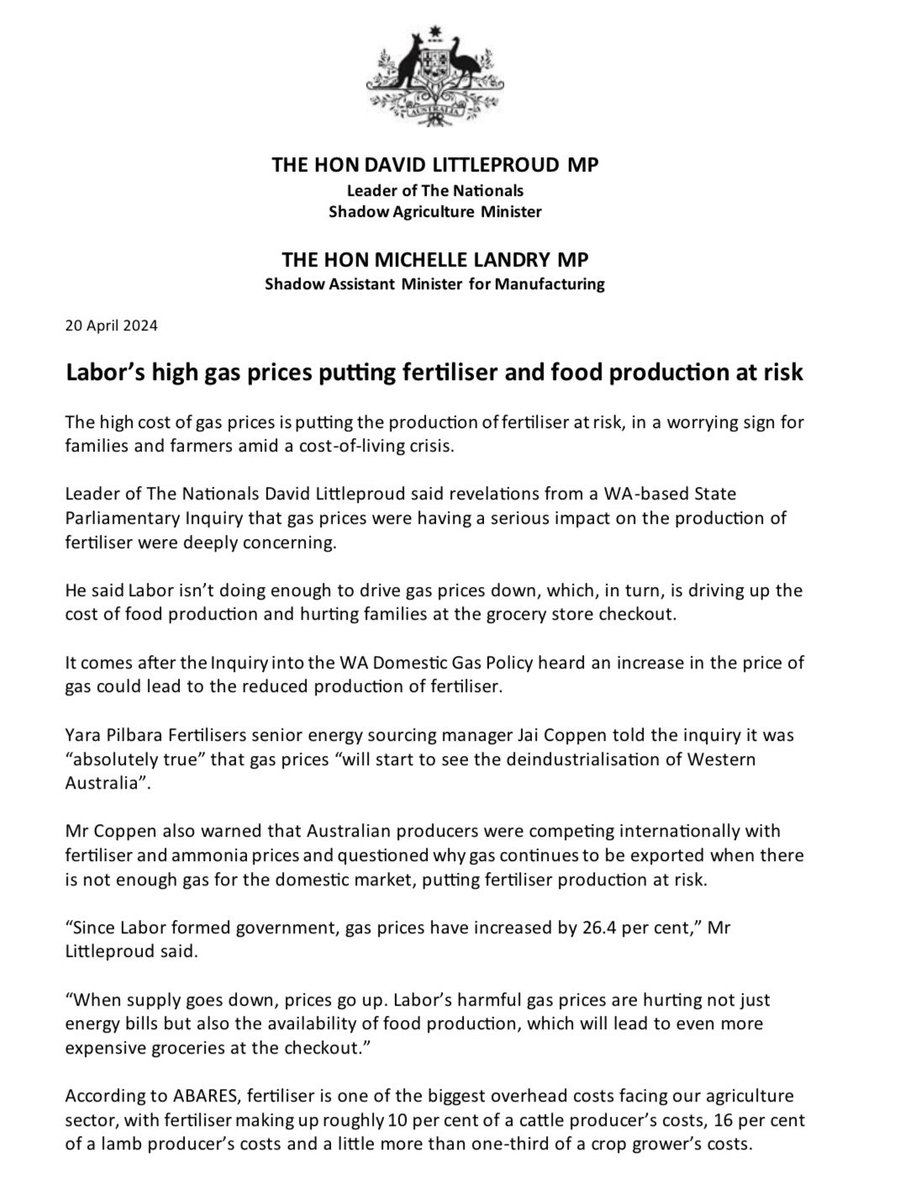 David Littleproud MP tweet media