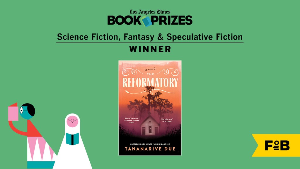 LA Times Festival of Books (@latimesfob) on Twitter photo Ready for another prize? How about Science Fiction/Fantasy/Speculative Fiction? We're very pleased to announce that <a href="/TananariveDue/">@tananarivedue.bsky.social</a> has won for The Reformatory! #bookfest #bookprizes Ready for another prize? How about Science Fiction/Fantasy/Speculative Fiction? We're very pleased to announce that <a href="/TananariveDue/">@tananarivedue.bsky.social</a> has won for The Reformatory! #bookfest #bookprizes