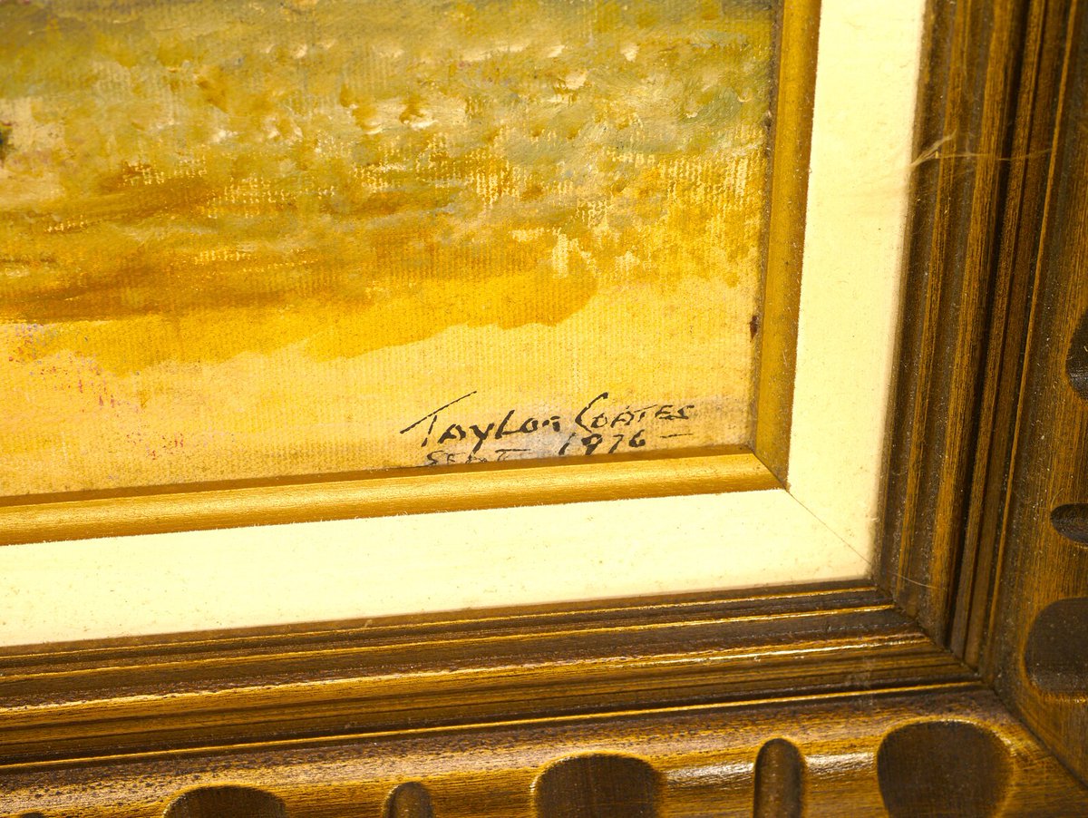 Framed oil on canvas beach scene, seascape. Signed Taylor Coates, September 1976. etsy.me/3xLPjuD via @Etsy #BuyfromGroovy #antiqueshop #oiloncanvas #oilpainting #originalart #walldecor #homedecor #TaylorCoates #Beachscene #Beachdecor #framedart #EtsySellers