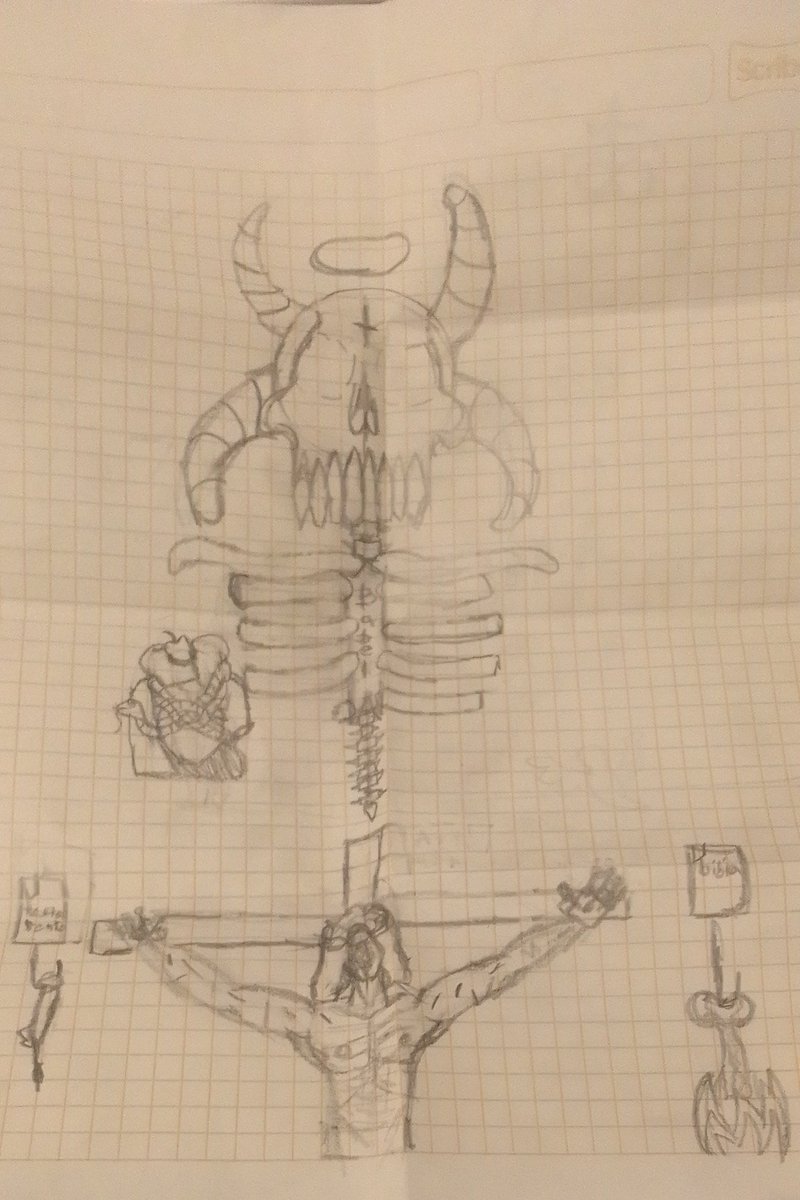 Lewdpencil23's tweet photo. ⚠️: offensive and ugly draw

I draw this piece of shit at 3 A.M. xd https://t.co/OrmCv8paWl