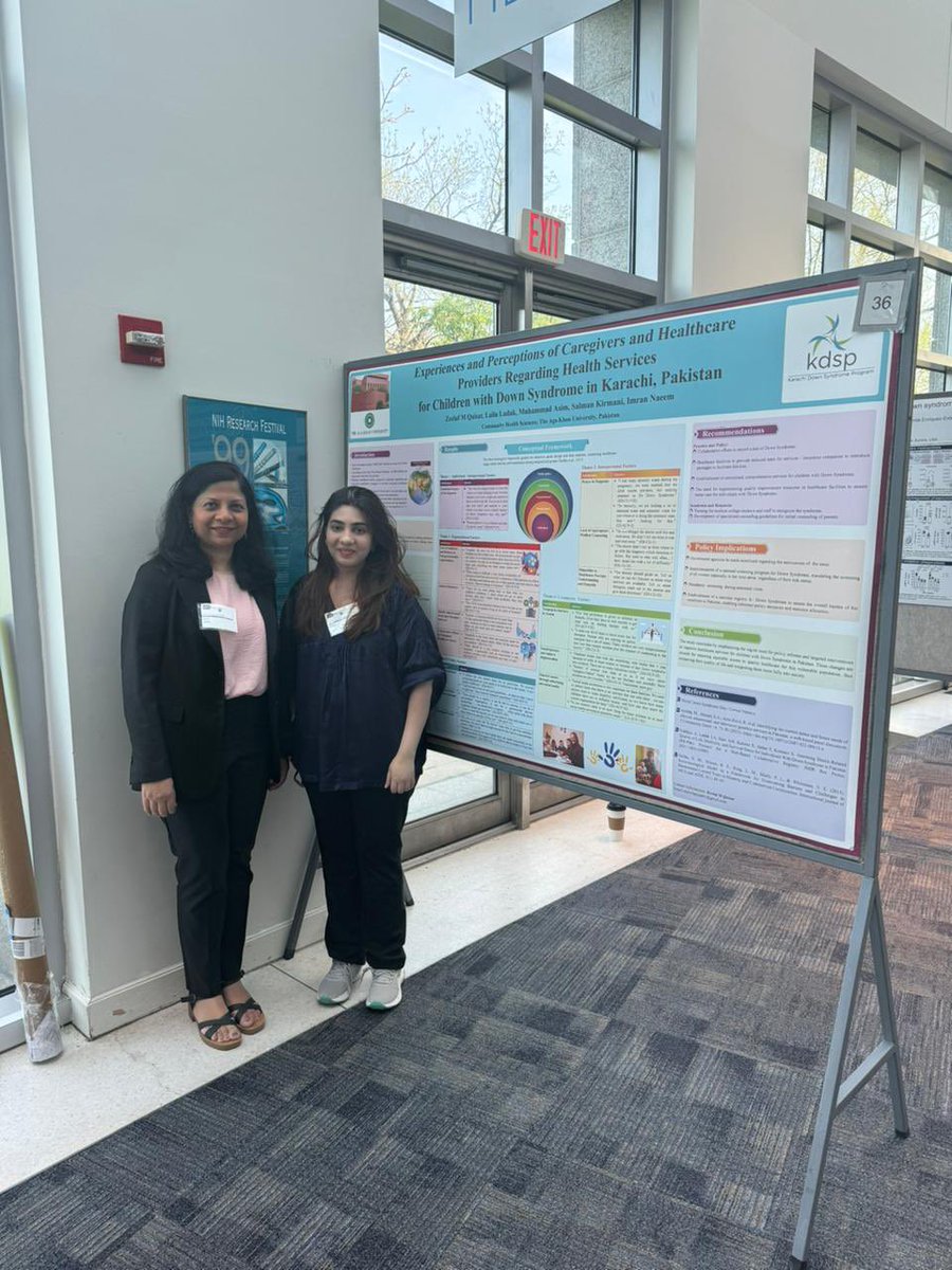 laila_ladak's tweet photo. An amazing experience of presenting #HTPAsiaNetwork & attending #INCLUDE Down Syndrome Conference at @NIH
Proud to share that my student presented her Masters thesis #downsyndrome #ParentalGuidance #healthcareprofessionals #healthcaresystem #Pakistan https://t.co/LqApuWWJgK