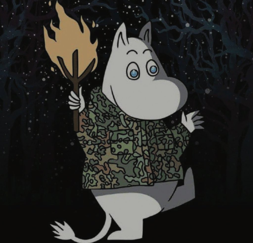 Just came across a more recent Stunning and Brave™️ hit piece today and finally found the high quality version of neofolk Moomin.