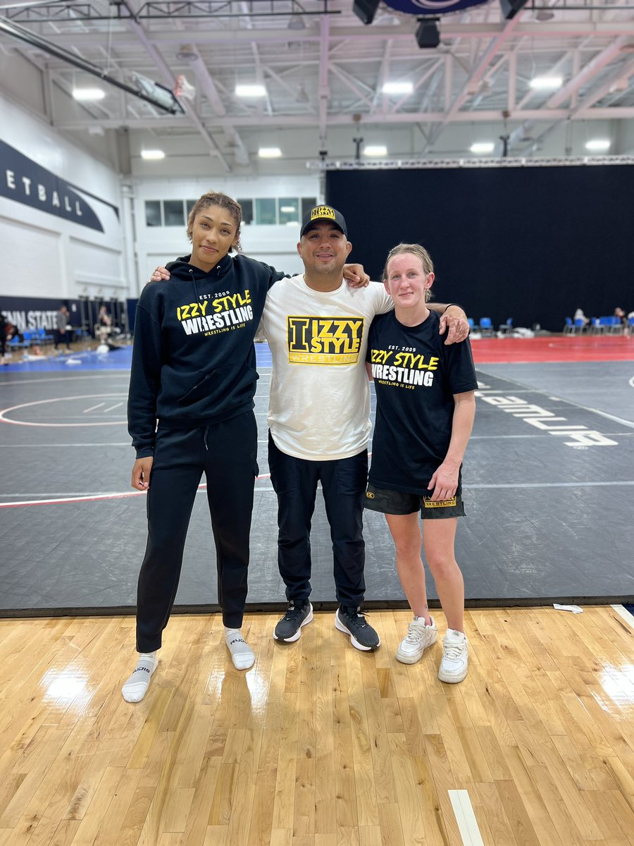 Proud of these young ladies. 2 in the Olympic trial finals! #wrestlingislife #izzystylewrestling @hayaugello @kennedyblades