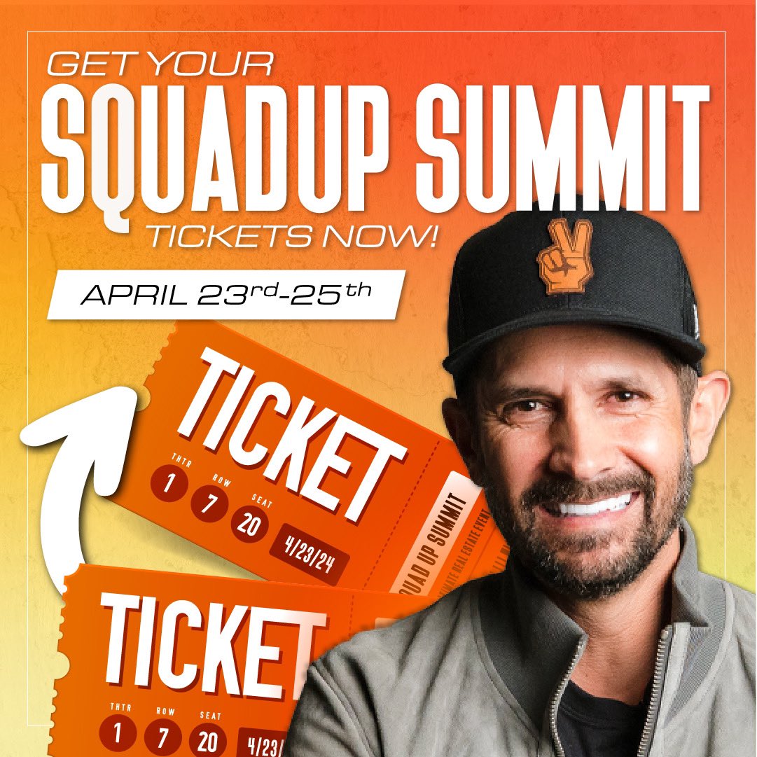 We’re all getting ready for Florida this weekend. Tonight is the last chance for the biggest discount! Then tomorrow is one last flash sale before door price. 

SquadUpSummit.com