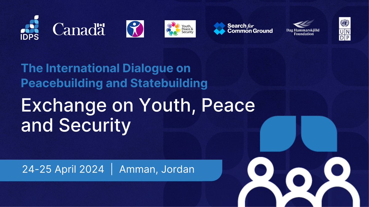 Stay tuned for insight from our IDPS #YPS Exchange next week in 🇯🇴 between youth peacebuilders, Member States, civil society, and development partners. They will be sharing lessons, experiences & best practices for catalyzing action on #YouthPeaceandSecurity. 🌍🕊️