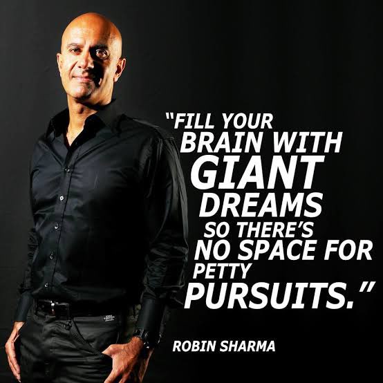 “Fill your brain with giant dreams so there’s no room for petty pursuits.”

-  Robin Sharma

#robinsharma #naveenkanchan #careertransformationcoach #health #relationship #career #money #success #business #leadership  #everserveconsultants #jobs #abroadjobs #gulfjobs