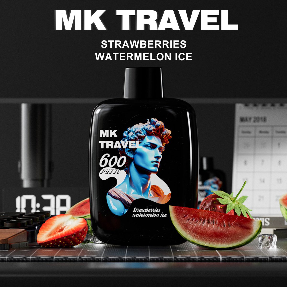 #MKTRAVEL The juicy burst of strawberries melts into the icy coolness of watermelon, creating a delectable taste sensation that will leave your taste buds craving more. 🍉🍓 - ONLY 21+🚭 #mckesse #vaping #vapelife #disposablevape #vape #vapers #vapenation #vapor #vapeshop