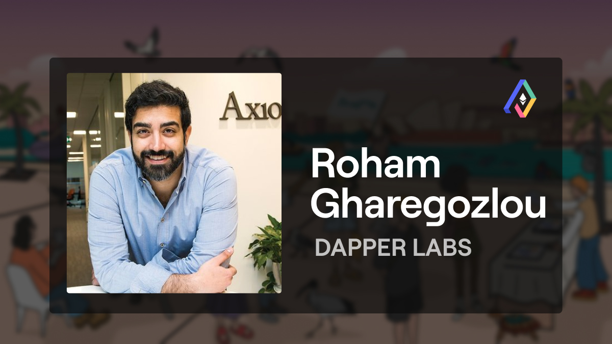 Roham Gharegozlou, co-founder & CEO @dapperlabs, will be speaking at Pragma Sydney! Discover Roham's exclusive insights for Ethereum builders at The View by Sydney on May 2nd 🇦🇺 🌏 Get your tickets now 🎫 ethglobal.com/events/pragma-…