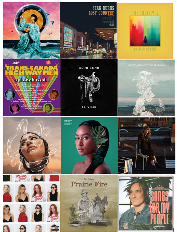 As of this minute, these are the 12 albums I am considering for @PolarisPrize '24. I'm sure there are other roots albums I've missed- and one I'm pretty excited about arrived just today & isn't included here- What else should I be listening to over the next month or so?