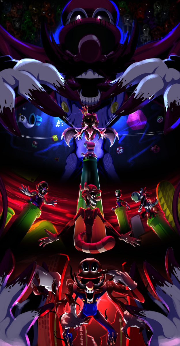 #mariomadnessv2 
"COME NOW
TAKE THE STEP
DON'T LOOK BACK THERE'S NOTHING LEFT
FOR YOU BEYOND THE VEIL...
YOU'VE TRIED AND YET YOU FAILED TO SAVE HER
CLAWS UPON YOUR HEART
RIP AND TEAR YOUR SOUL APART
YOU'VE LOST THE GAME,
IT'S ALWAYS THE SAME
WHEN YOU STAND BEFORE A GOD."