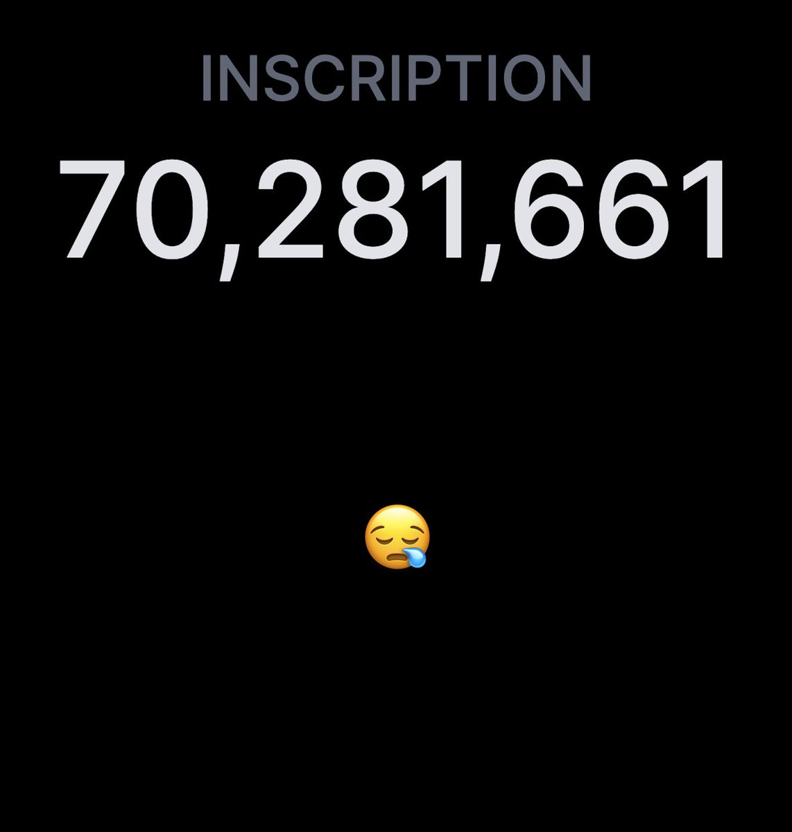 BREAKING: @rodarmor just etched the Rune ZZZZZZZZZZZZZZZZZZZZZZZZZZ that becomes mintable at the next halving four years from now 😪 It is tied to this inscription that is a grandchild of Ordinal inscription 0: → ord.io/70281661