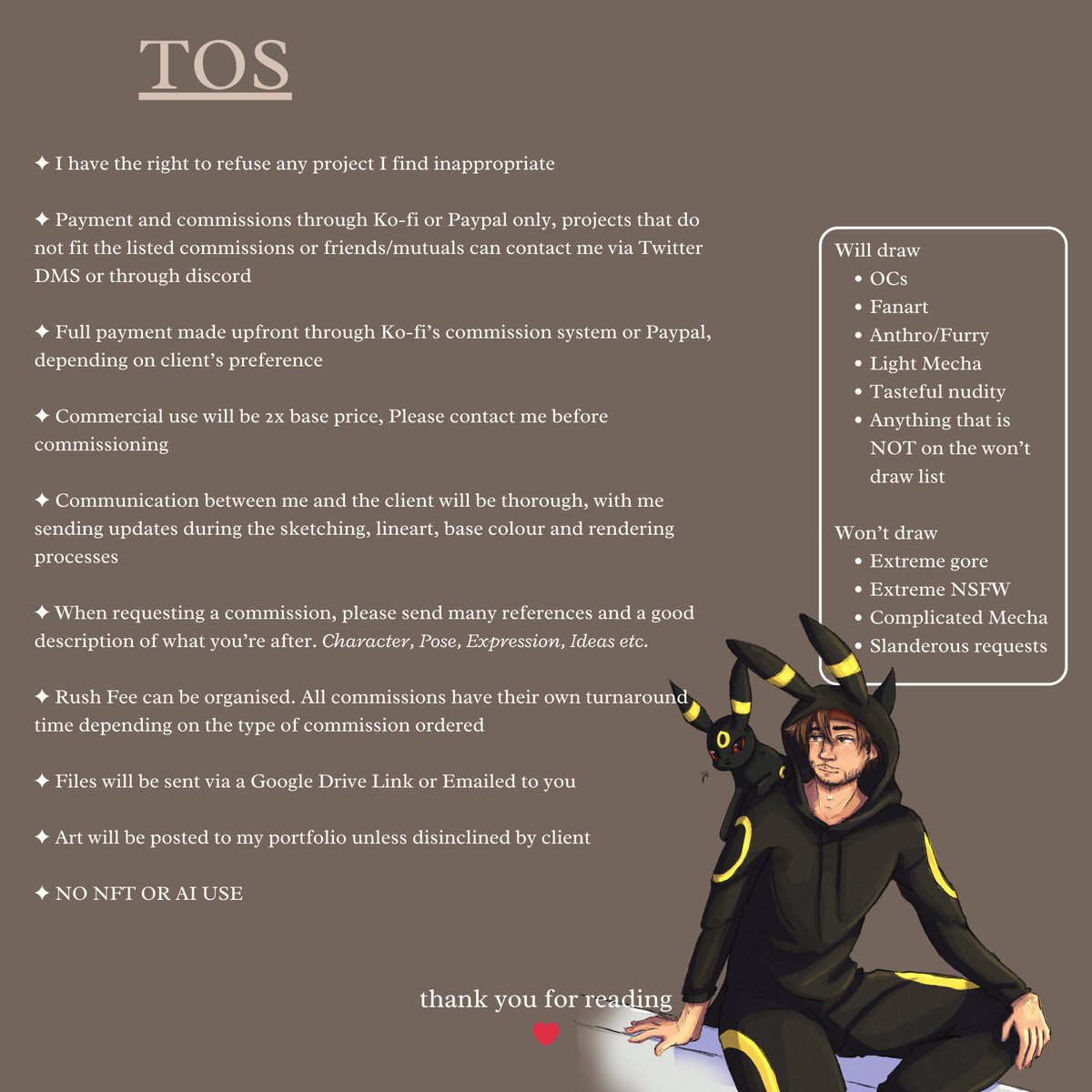noodlezilla's tweet photo. 🖋️Commissions now open!  🌲  
Rts very much appreciated !! 💚

Commission me through Ko-fi or DM!
Complete info can be found below, any questions message on Ko-fi or dm <3

https://t.co/OdVG063FNn

#commissionsopen #commissionsheet #comms #commissions https://t.co/CxPhqBvH01