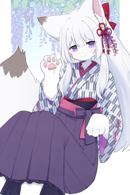 「hair ornament hakama skirt」 illustration images(Latest)