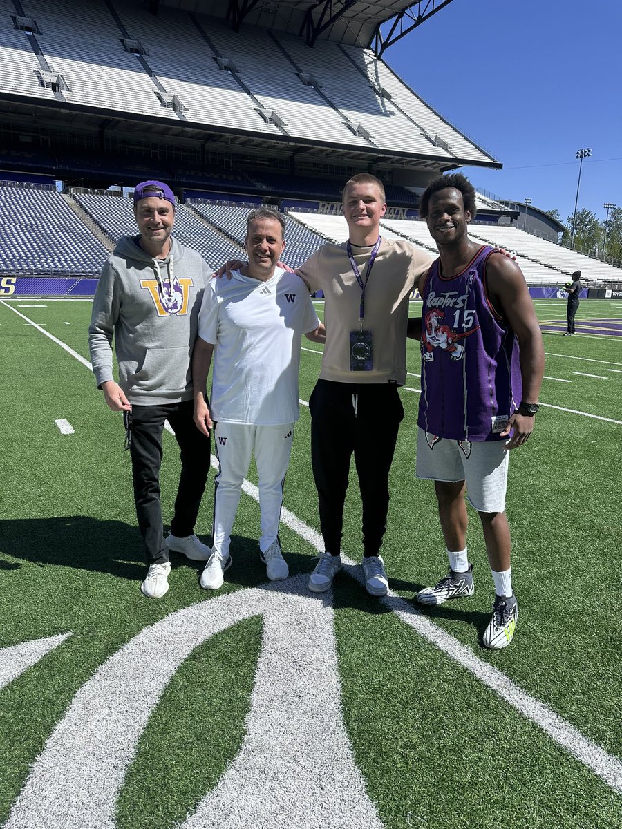 Husky Stadium 📍 @GenoSmith3 @CoachJeddFisch @CoachJimmieD