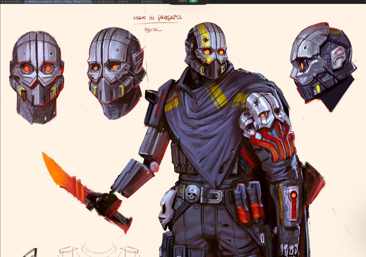 Things are getting a bit freakier, Really love exploring a new style for this one :) 

Creeker Wip 2