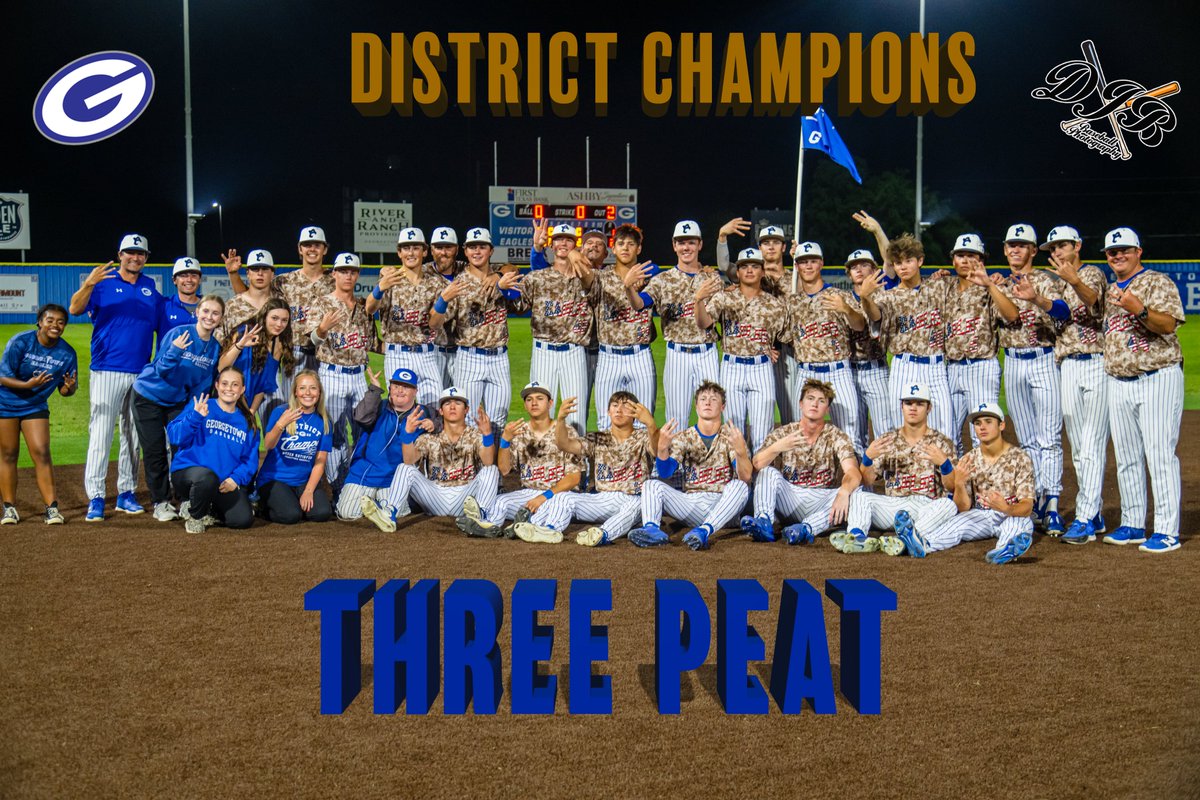 What a comeback by the Eagles, down a run in the B7. to Walk it off in the B7 to earn the #1 Seed in District 23-5A. Congrats to the players and the Coaching staff at Georgetown!