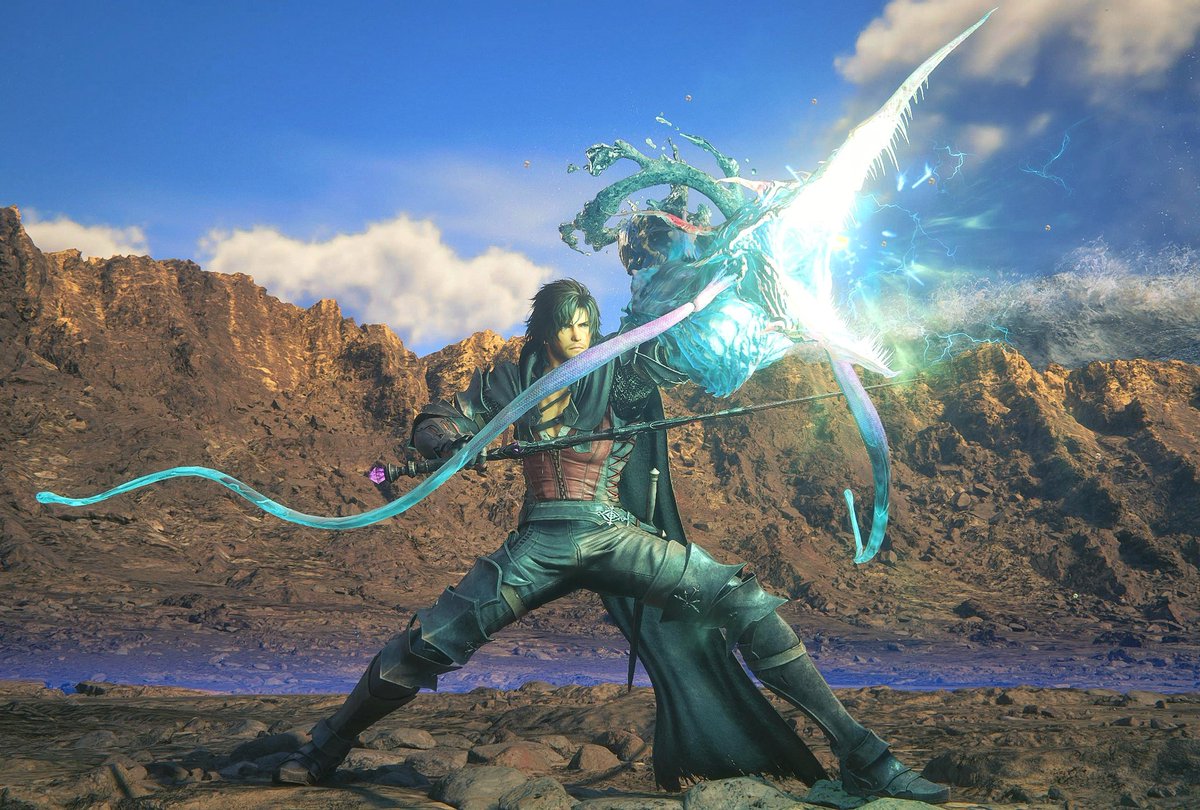 mintia976's tweet photo. 🌊🐉リヴァイアサンを宿しもの🐉🌊
#FF16  #FFXVI 
#CliveRosfield  #クライヴ
#FINALFANTASYXVI https://t.co/CcaV1x8Z3X