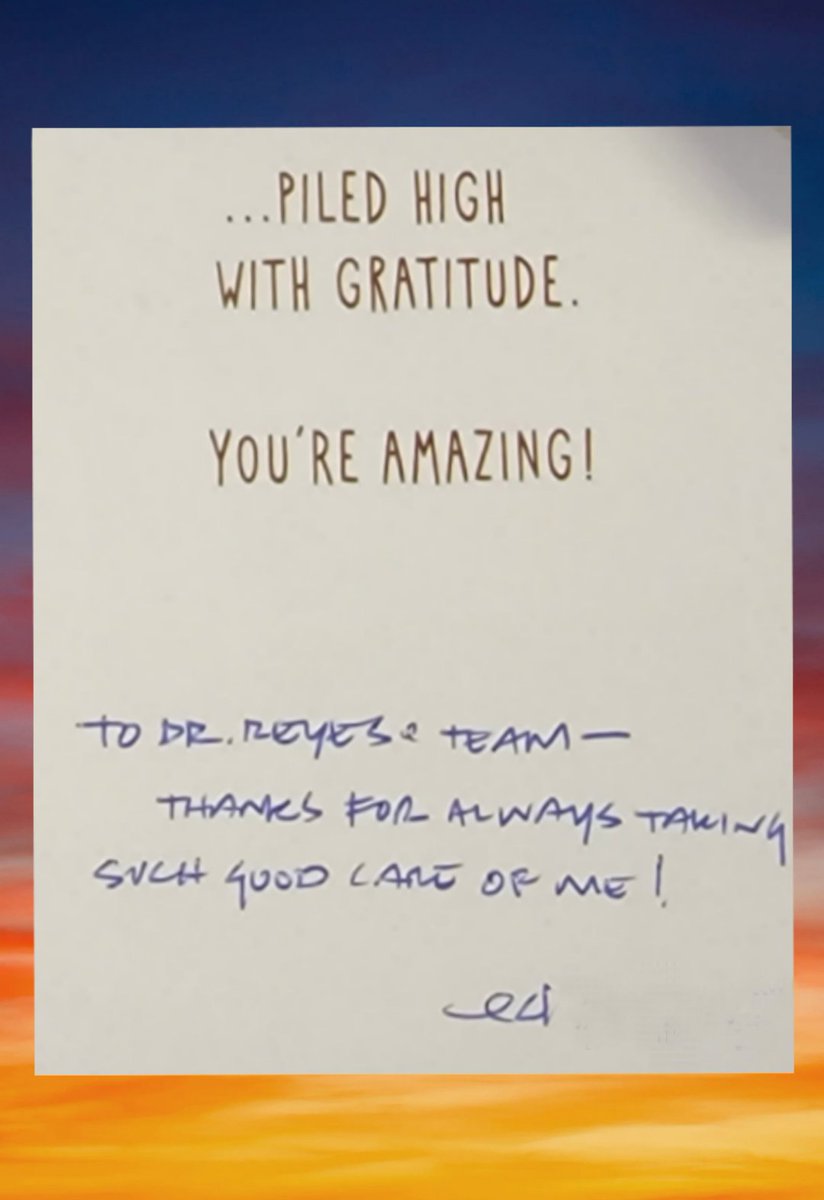 Thank you, Ed, for taking the time to write this. You're a wonderful person and we love when you visit! 

#ilovedoc #reyesdental #lovemypatients #lovemystaff #lovemyteam #ThankYou #thanks