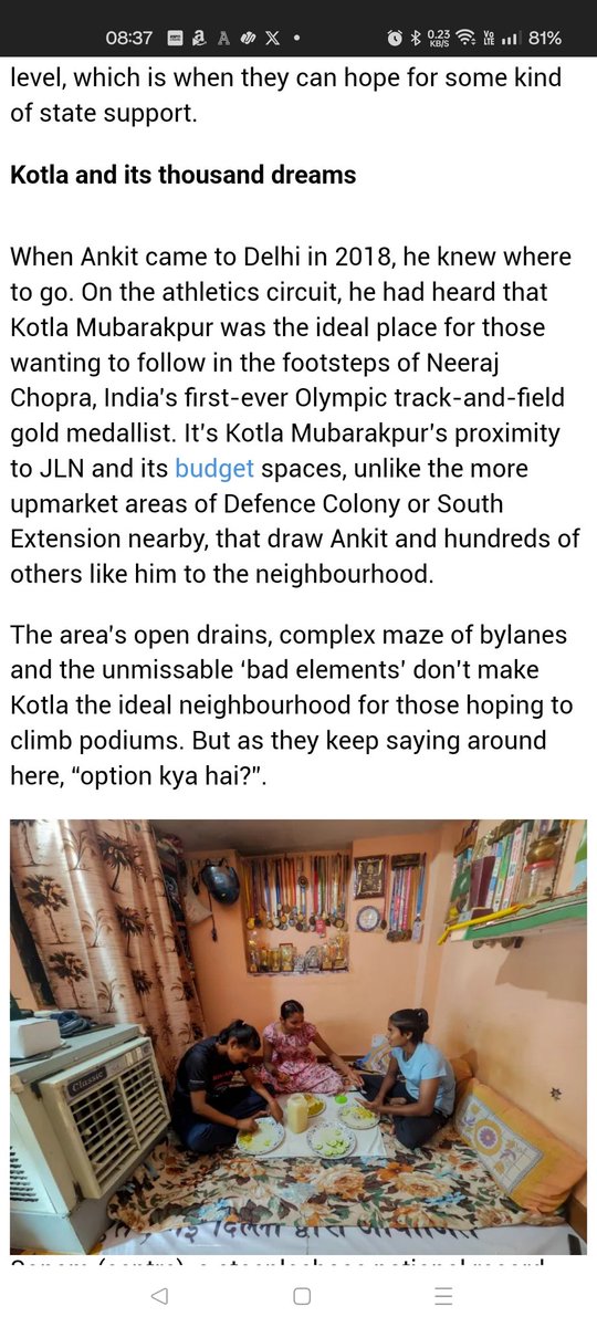 'Option kya hai?' The Kotla Factory: In heart of Delhi, a village of sport strugglers ✍️An absolute must-read by the brilliant @AndrewAmsan about a locality where athletes try to realise their dreams. indianexpress.com/article/long-r…