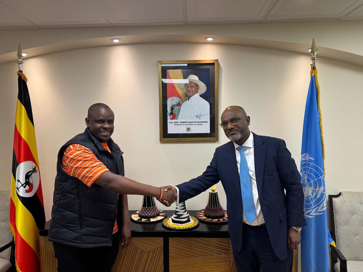 Thank you Ambassador @adoniaayebare. Your hospitality made my stay & youth mission at UN truly enjoyable.' 'Am extremely grateful for the warm welcome and hospitality extended to me during my official visit at the United Nations & Our UN Uganda Mission.Visiting our mission in