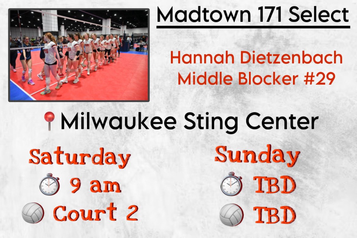 Come out and support my team this weekend!! 
Link of the schedule for the weekend: results.advancedeventsystems.com/event/PTAwMDAw…
<a href="/LewisWVBall/">Lewis Women's VB 🏐</a> <a href="/UWRFVolleyball/">UW-River Falls Volleyball</a> <a href="/Pio_volleyball/">Carroll University Volleyball</a>
