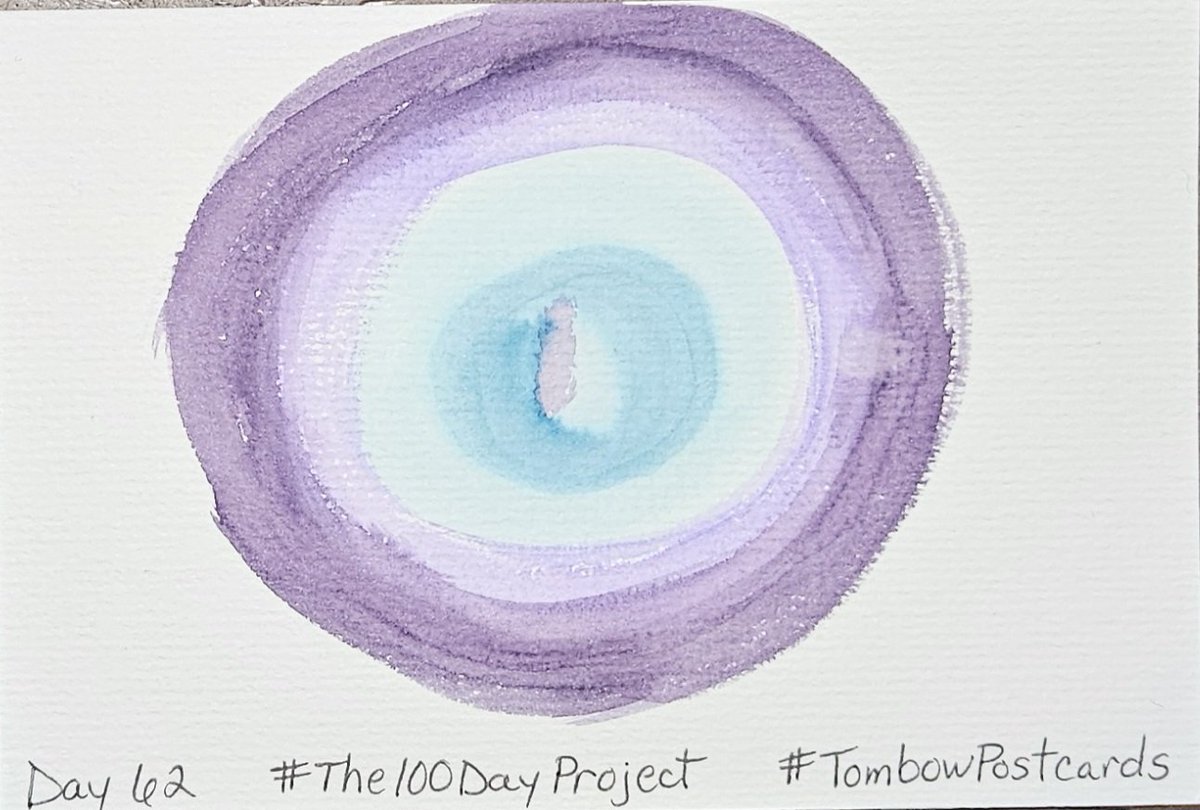 Day 62 of #The100DayProject #The100DayProject2024 #TombowPostcards