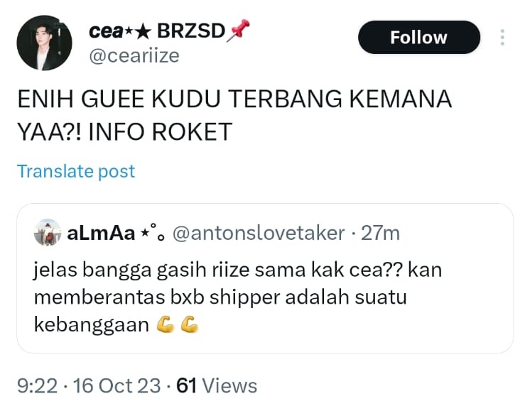 isonghaa's tweet photo. @chanyoungnoona wihh jelas bangga banget dong cea si paling pahlawan brijeu yang dari awal sok bikin rules ini itu tapi sekarang kelakuannya sama aja kayak akgae. nanggung deh kalo cuma jadi ot1 berkedok ot7 mending unstan riize aja balik ke fandom lama lo sana. https://t.co/klG95H4pQh