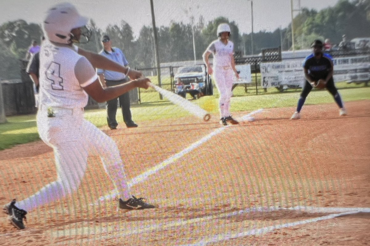Lady Wildcats cruise to 15-0 win over Raymond in Gm 1 of First Round Playoff series. Shanna Johnson, shown here connecting for a big hit, had two hits and 5 RBIs in the 3-inning win. Addie Tungett struck out all 9 hitters she faced. Gm 2 @ Raymond tomorrow.