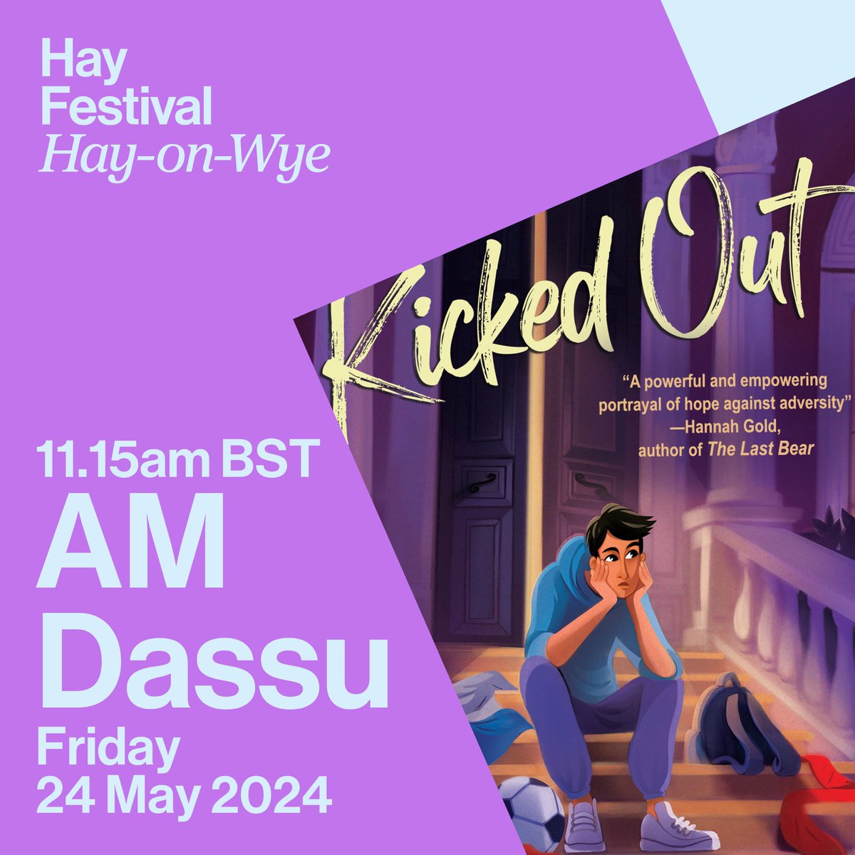 I’m at @hayfestival this year on 24th May alongside an incredible line up. SCHOOLS, the events are all free for you, so get booking! It’s first come first serve. My workshop explores writing from a different perspective. I believe it’s available online too!