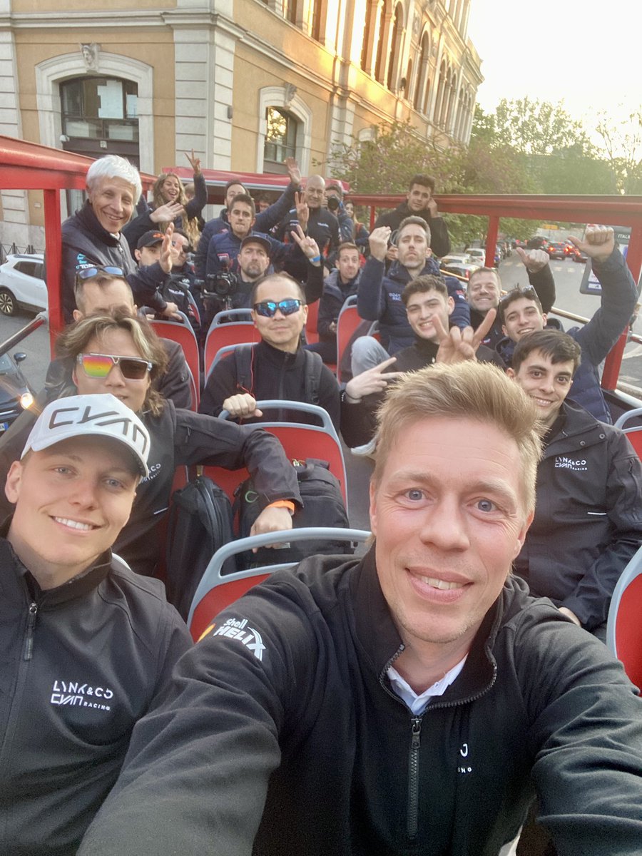 First official day of the season is wrapped up with a lovely tour around Rome and media duties for the teams and drivers and everyone just had really good fun 🇮🇹 Tomorrow we are back on track for the first Qualifying and Race of the season. Be ready 🏁 #TCRWorldTour