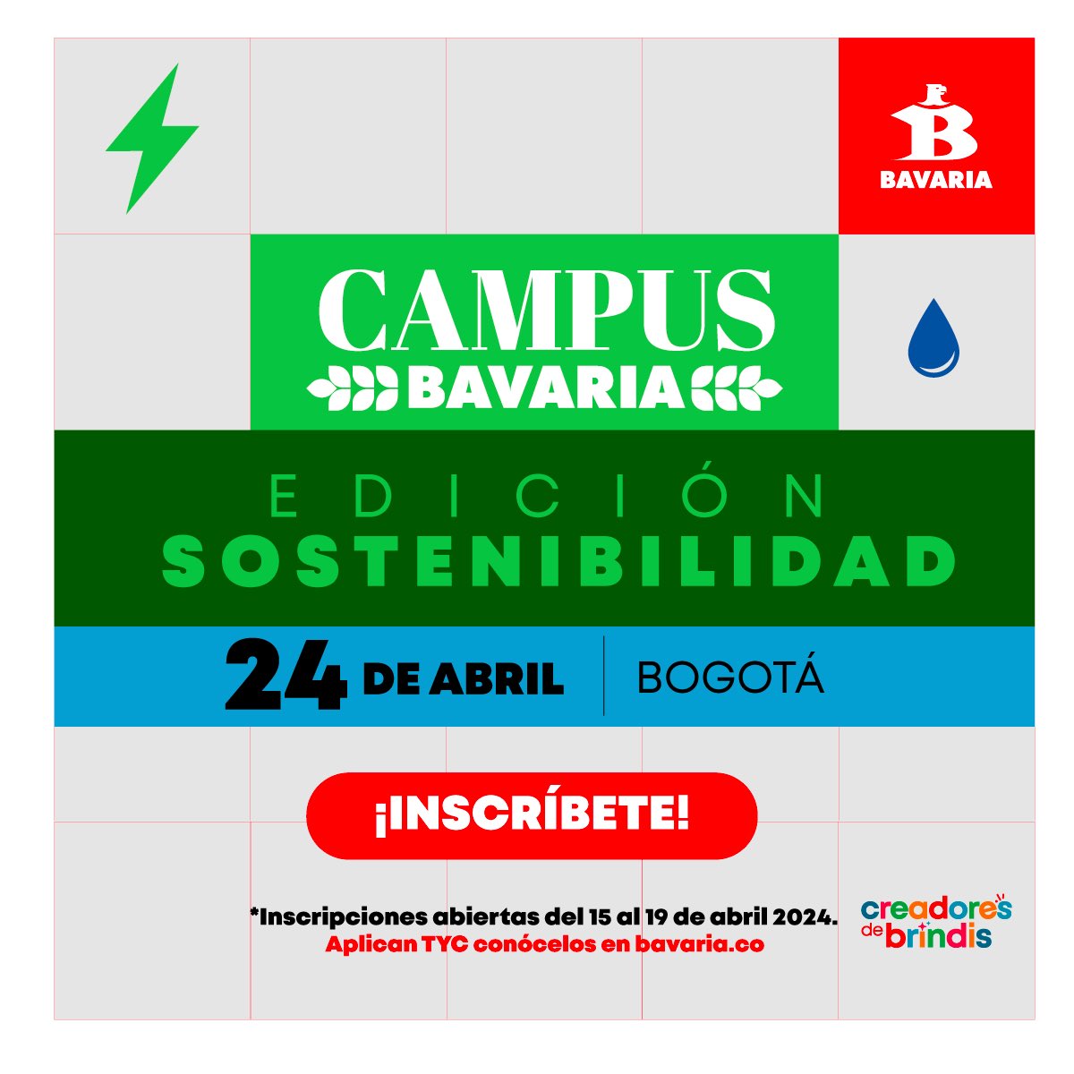 🌎 ¡En Bavaria la sostenibilidad es nuestro compromiso! ♻️ Sé parte de #CampusBavaria edición Sostenibilidad y descubre todo lo que hay detrás de cada cerveza para la construcción de un mejor futuro. Inscríbete a nuestra sesión aquí forms.office.com/r/XG5i8GGYYf