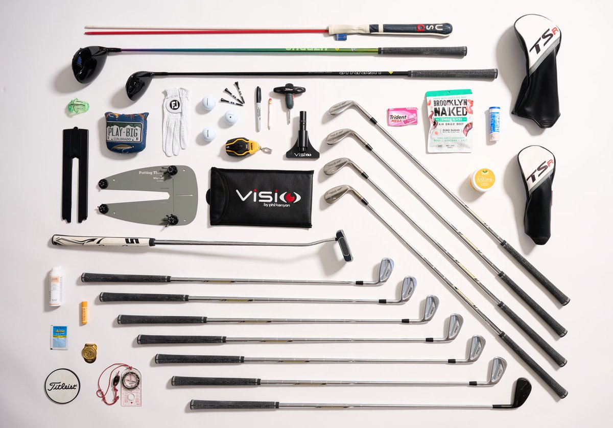 Take a look at EVERYTHING inside the golf bag of reigning U.S. Open champ @Wyndham_Clark. Deconstructed layout never gets old.