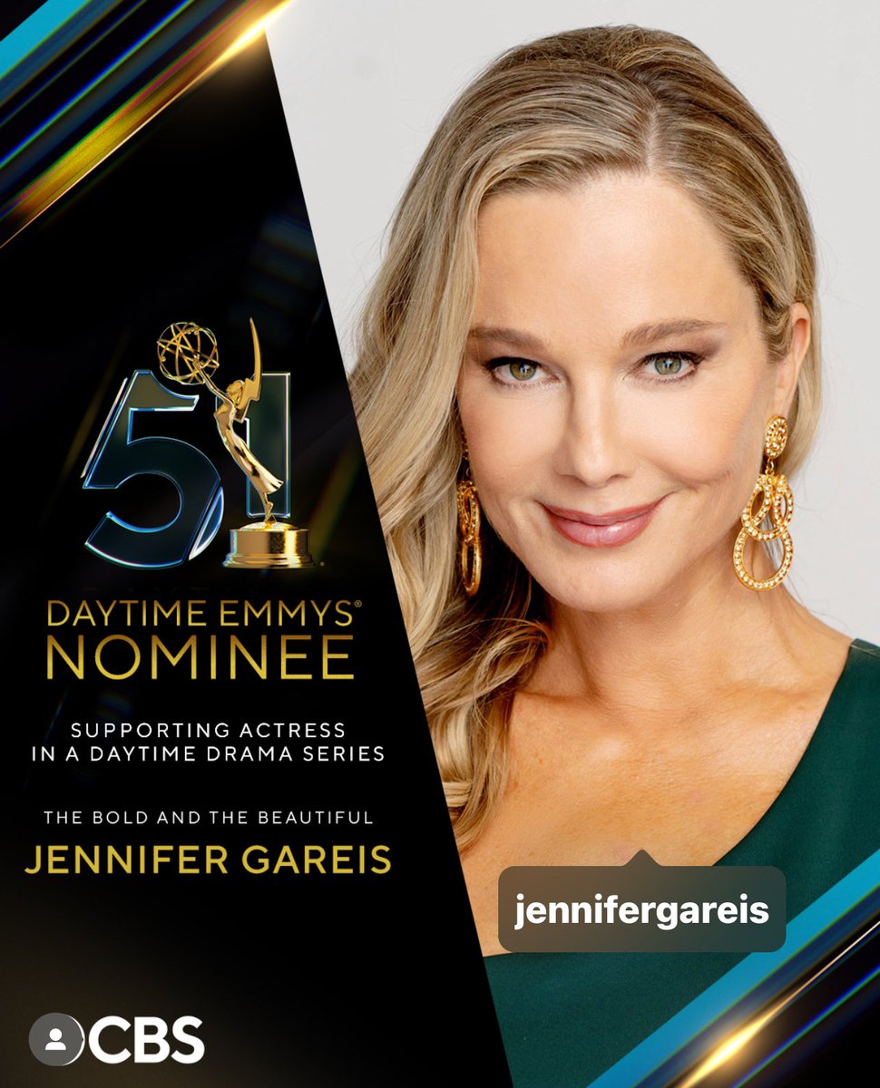 BoldInsider (@boldinsider) on Twitter photo Congratulations to #BoldandBeatiful โs <a href="/JenniferGareis/">Jennifer Gareis</a> on her first <a href="/DaytimeEmmys/">Daytime Emmys</a> nomination for her role as #DonnaLogan. #SupportingActressInADramaSeries ๐๐๐ Congratulations to #BoldandBeatiful โs <a href="/JenniferGareis/">Jennifer Gareis</a> on her first <a href="/DaytimeEmmys/">Daytime Emmys</a> nomination for her role as #DonnaLogan. #SupportingActressInADramaSeries ๐๐๐