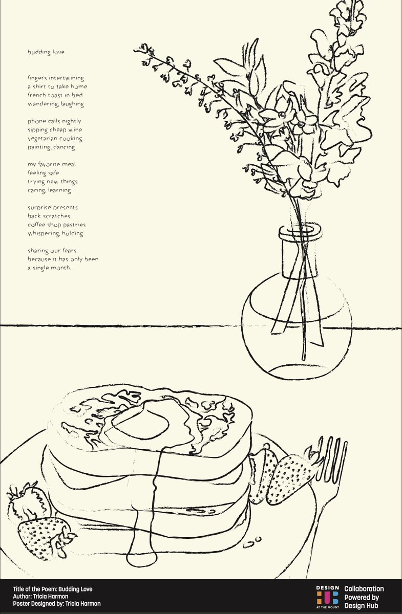 Editmywork's tweet photo. If poetry is what happens when the ordinary word recognizes its potential, these collaborations are what happens when poetry meets graphic design. Check out the brilliant work resulting from the creativity of Mount St Jospeh University poets and graphic designers. https://t.co/ZB0IQrHjEu