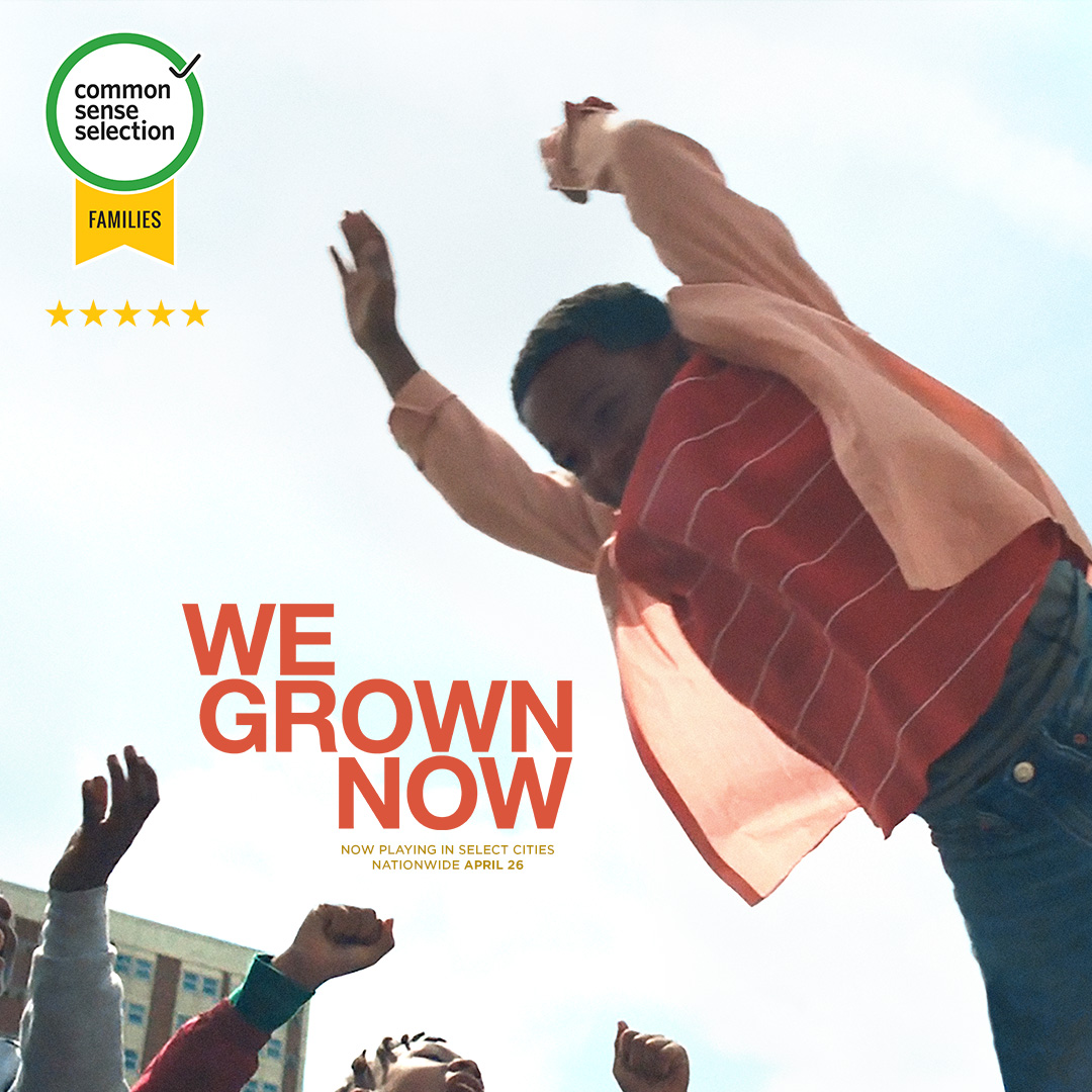 .@CommonSense has rated #WeGrownNow a 5 star selection for families. “This sensitive drama puts humanity at the center of its story about Black life, offering a layered look at poverty, imagination, and hope through children's eyes.”
