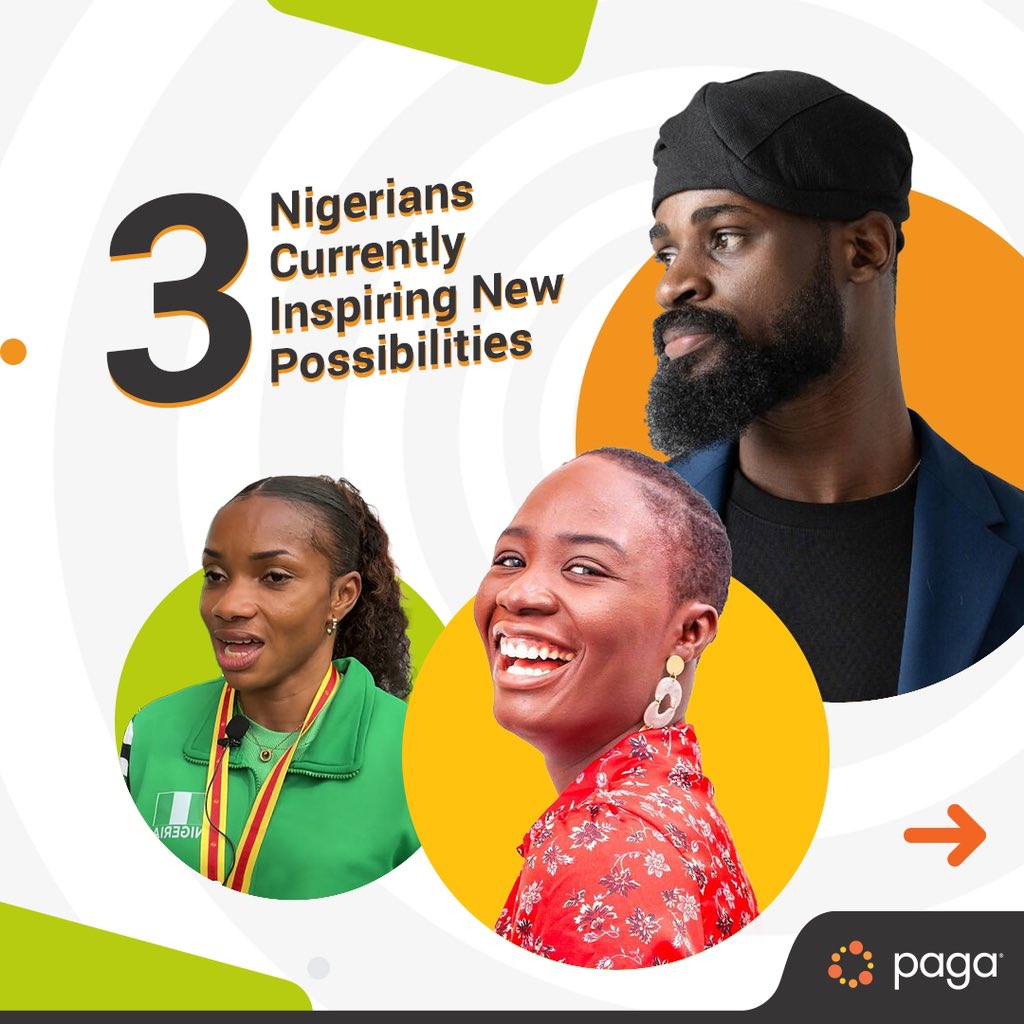paga's tweet photo. From solo driving feats to chess marathons and athletics comebacks, these Nigerians are blazing trails and inspiring us all.
As we turn 15 and hit new milestones, we can’t agree more that it’s the era of New Possibilities!
#peluminubi #omolaraogunmakinju #tundeonakoya https://t.co/kS4pbOlpYZ